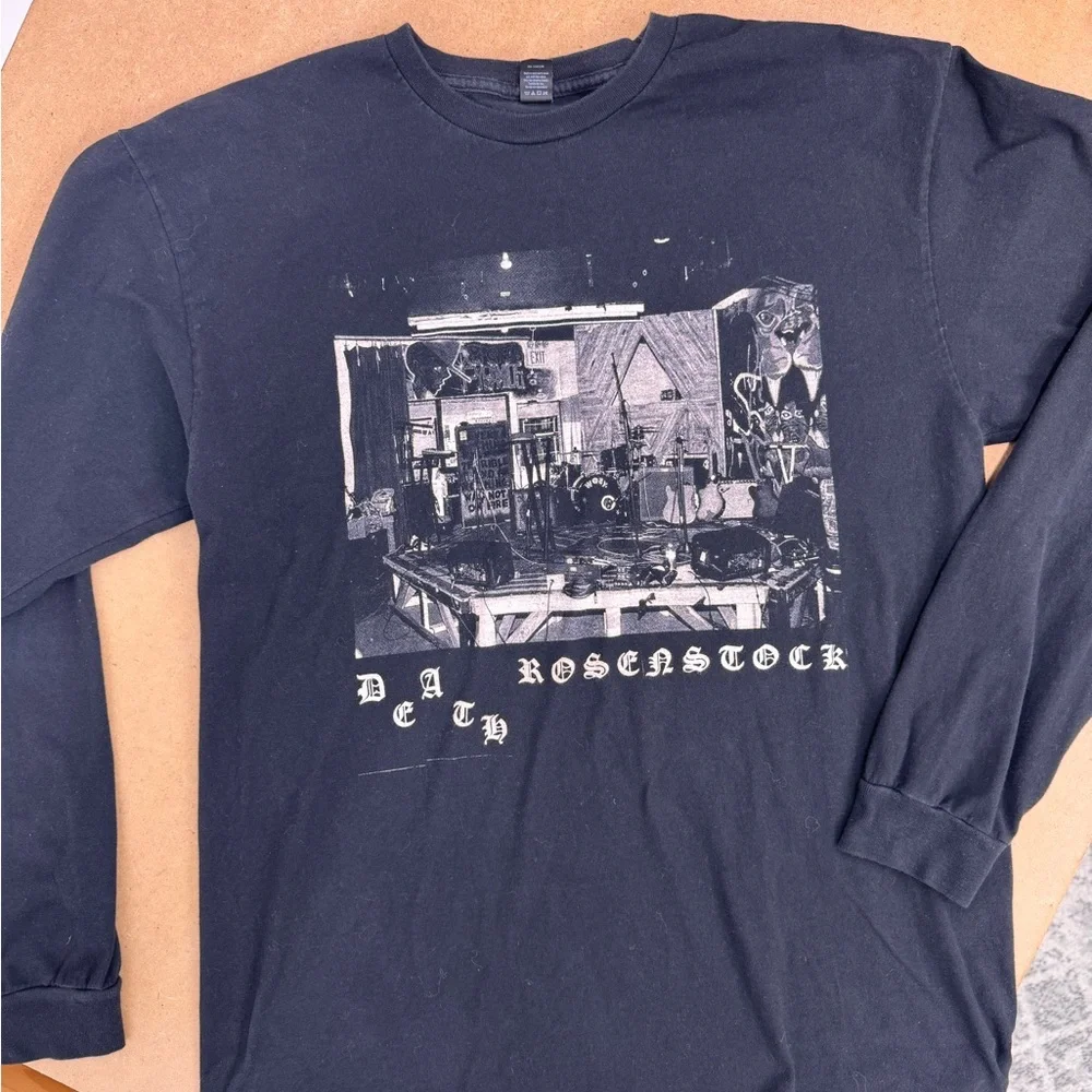 Jeff Rosenstock Tultex Black Graphic Long Sleeve Tour Tee - Picture 1 of 4